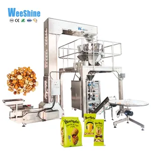 Weeshine Báscula de pesaje automático Máquina de embalaje de cacahuetes Frutos secos