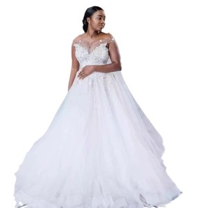 Wedding Dress Ball Gown Empire Waist Sweetheart Neckline <b>Lace</b> Pure <b>White</b> Ivory Simple Style - Product Image 5