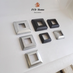 JYD copertura di Base <span class=keywords><strong>in</strong></span> <span class=keywords><strong>ferro</strong></span> stampato di facile installazione adatta a Base piatta per palo di recinzione da 9/16 "per la vendita calda del pilastro da 9/16" - Product Image 4