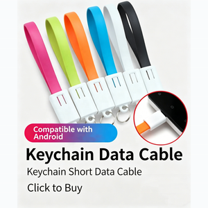 Cadeau promotionnel, logo personnalisé, <span class=keywords><strong>c</strong></span>âble <span class=keywords><strong>USB</strong></span> magnétique tressé compact en TPE 3 en 1, porte-clés avec Type <span class=keywords><strong>C</strong></span> Micro L pour téléphone, tablette, PC - Product Image 3