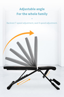 Banc de musculation pliable réglable pour usage domestique, idéal pour l'entraînement de force – Banc d'entraînement multifonctionnel, vente chaude