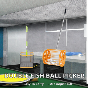 Ramasseur de balles de tennis de table portable JIT pour intérieur, écologique, léger, avec réglage de l'arc à 360°, ramassage en 5 secondes, cadre télescopique réglable et durable - Product Image 2