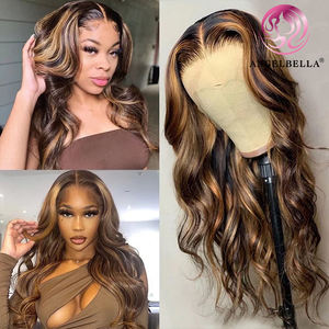 AngelBella 4/27 #13x4 Body Wave Vietnamien Peluca de cabello humano doble dibujado Venta al por mayor Hd Peluca <span class=keywords><strong>frontal</strong></span> de encaje para mujeres negras - Product Image 5