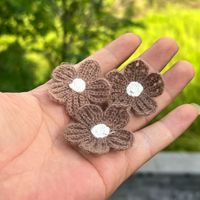 Fleurs brodées ajourées, sans colle, idéales pour les pinces à cheveux DIY, les accessoires capillaires et les accessoires vestimentaires.