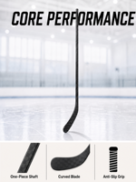 Bâtons de hockey en fibre de carbone de haute qualité pour magasins de sport – Tailles Sr, Jr, Int – Logo personnalisé – Commandes en gros pour équipes