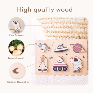 3-Pack Wooden Chunky Puzzles <strong>for</strong> Toddlers Space Ocean Forest Animal Puzzles <strong>Montessori</strong> Educational Learning <strong>Toys</strong> <strong>for</strong> <strong>1</strong> 2Year <strong>Old</strong> - Product Image 4