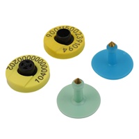Étiquette d'oreille de bétail Uhf Rfid Fdx-b Hdx Nfc puce d'étiquette d'oreille d'animal de bétail pour mouton chèvre vache cochon