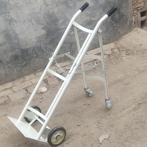 Medical Oxygen Acetylene Cylinder Trolley Stainless Steel Iron Fixed <b>Bracket</b> GQK GW258704 100 lb Load Capacity Hospital Use - Product Image 1