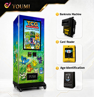 Distributeur automatique de cartes à collectionner intelligent avec paiement sans espèces et écran tactile 32 pouces pour la vente de cartes Pokémon