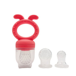 Venta al por mayor libre de BPA niño dentición juguete fruta comida alimentador chupete conejito silicona bebé mordedores - Product Image 1