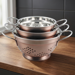 Colador de Teel usado para fregadero de cocina, cesta de verduras y frutas con reposapiés profundos - Product Image 1