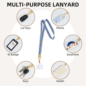 Cá Nhân Thời Trang Dệt Polyester Dây Buộc Keychain Thêu Cổ Tay Ví Điện Thoại Di Động Dây Đeo Điện Thoại Tùy Chỉnh Dây Buộc Điện Thoại - Product Image 5