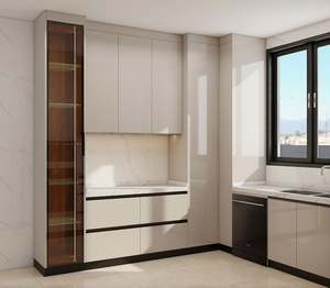 Ensemble complet de cuisine moderne modulaire blanc, armoire de cuisine, placard de cuisine pour le garde-manger, meubles de cuisine - Product Image 5