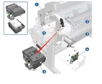 CH538-67040 Rakitan Stasiun Servis untuk Seri Printer HP Designjet T1200 T770 T790 T795 T1300 dan T2300