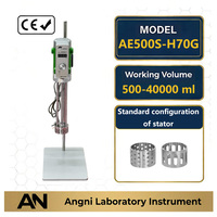 Mezclador de Laboratorio para Escuelas, Mezclador de Alta Precisión AE500S-H70G SUS316L, Homogeneizador y Emulsionador para Productos Químicos