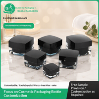 Ensemble de flacons cosmétiques carrés, flacon de crème pour les yeux, crème pour le visage, essence, sous-emballage, flacon de crème en acrylique, modèle B3 original