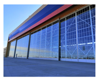 Hangar moderne Bâtiments Avions personnels Terminal Hélicoptère Avion Aéroport Entrepôt Avion Drone Hangar Atelier de maintenance