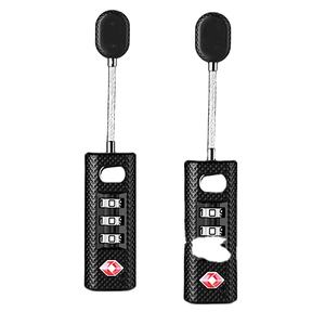 यूएस ब्लैक एंड स्लाइवर सुरक्षा टी. सा सामान केबल संयोजन लॉक 3 अंकों का पैडलॉक - Product Image 2