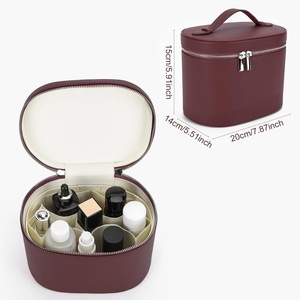 Organizador de <span class=keywords><strong>Maquillaje</strong></span> de Cuero PU Multicolor, <span class=keywords><strong>Estuche</strong></span> de Viaje <span class=keywords><strong>para</strong></span> Guardar Brochas y Productos de Cuidado de la Piel, Portátil, <span class=keywords><strong>para</strong></span> Mujeres, con Divisores - Product Image 2