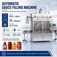 Machine de remplissage automatique de bouteilles pour miel, ketchup, mayonnaise, pâte, sauce piquante, confiture de fruits, sauce tomate et liquides