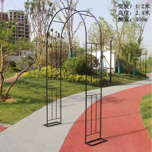 Arche de jardin en <span class=keywords><strong>fer</strong></span> forgé pour plantes grimpantes, fleurs et vignes, support décoratif pour jardin, support de pot de fleurs, pour mariages et fêtes, collection automne - Product Image 2
