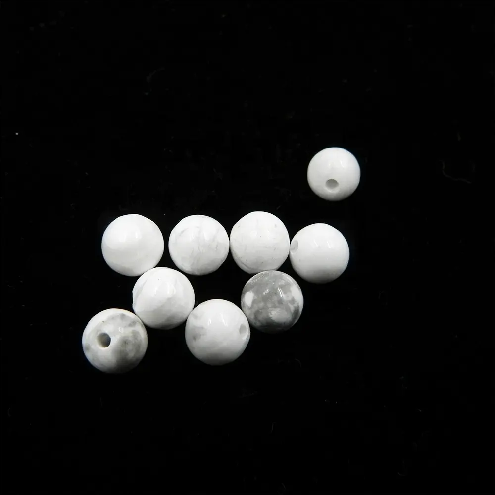 6Mm 8Mm 10Mm 12Mm Hoge Kwaliteit Healing Stone Kralen Natuurlijke Howliet Stenen Kralen Voor Diy Sieraden maken