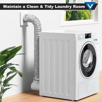 Accessoires pour systèmes de chauffage CVC industriels et hospitaliers - Connecteur carré en plastique ABS 90° pour machine de séchage, flexible en feuille d'aluminium de 2m