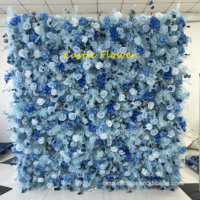 Mur de fleurs artificielles 3D personnalisé de luxe pour mariage, décoration événementielle et fête - Vente chaude ODM/OEM