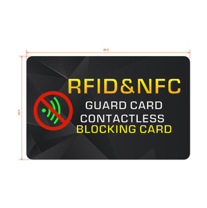 Miễn phí không thấm nước RFID chặn thẻ PVC tay áo tùy chỉnh in 13.56MHz NFC thẻ thanh toán chặn không tiếp xúc an toàn tín dụng thông minh - Product Image 2