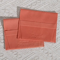 Pochette à bijoux en velours 10x10 cm, personnalisable avec logo imprimé, pour bracelet, boucles d'oreilles, bague, avec insert en velours, sac à bijoux en velours