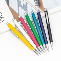 Stylo bille en aluminium en gros, multicolore, promotionnel, en métal, personnalisé, pour cadeaux d'affaires et de bureau