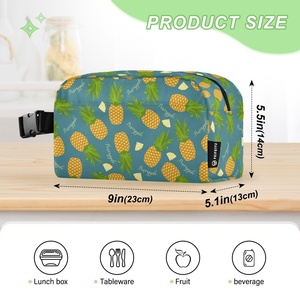 Portable Adult Kids <b>Lunch</b> <b>Box</b> Customs Cooler <b>Bag</b> Thickened Thermal Student School <b>Bag</b> Set for Outdoor Picnic - Product Image 3
