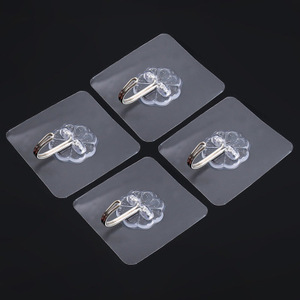 Waterproof Adhesive Hooks Nail-Free Sticky Hangers for Kitchen Bathroom for Wardrobe <b>Ceiling</b> Hooks Tools Towel Bath Utilities - Product Image 4