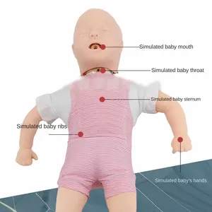 KyrenMed neonato CPR manichin Baby infarto modello bambino Trachea ostruzione CPR simulatore di addestramento Heimlich strumenti di pronto soccorso - Product Image 3