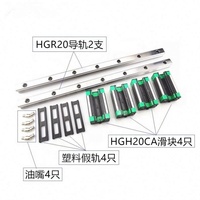 REALMAX D-16 Glissière linéaire CNC HGH20CA avec bloc de guidage carré et roulement à haute stabilité pour machine de fraisage
