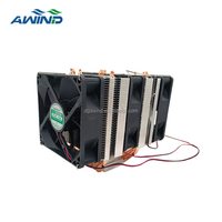 Low Profile Server kipas Hitam 1/2/3 Chipset Cpu murni pendingin penyerap panas dengan kipas untuk Pc Intel Lga 2011 Radiator