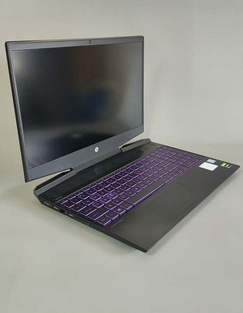 Used H-P Pavilion Gaming Laptop 9th Gen Intel I7 8GB RAM 512GB SSD GTX1660Ti 6G 15.6" FHD 144Hz RGB Backlit Win 11 English