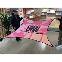 Bannière en tissu extensible imprimée sur mesure, bannière légère à tension pour événements en intérieur, affichage commercial et publicité d'entreprise
