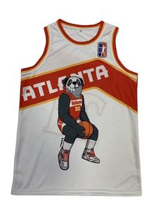 Personnalisé meilleure qualité cousu sublimation imprimé hommes équipe col rond nouveau style maillots de basket-ball - Product Image 6