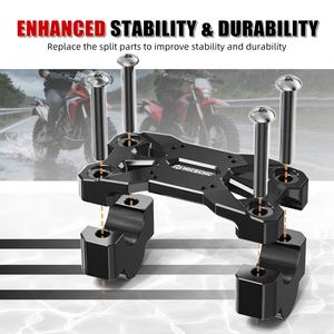Elevador de manillar de aluminio NICECNC de 25mm con patrón de amperios para motocicleta Honda CRF1100L <span class=keywords><strong>Africa</strong></span> <span class=keywords><strong>Twin</strong></span> Adventure 2020-2023 2024 2025 - Product Image 4