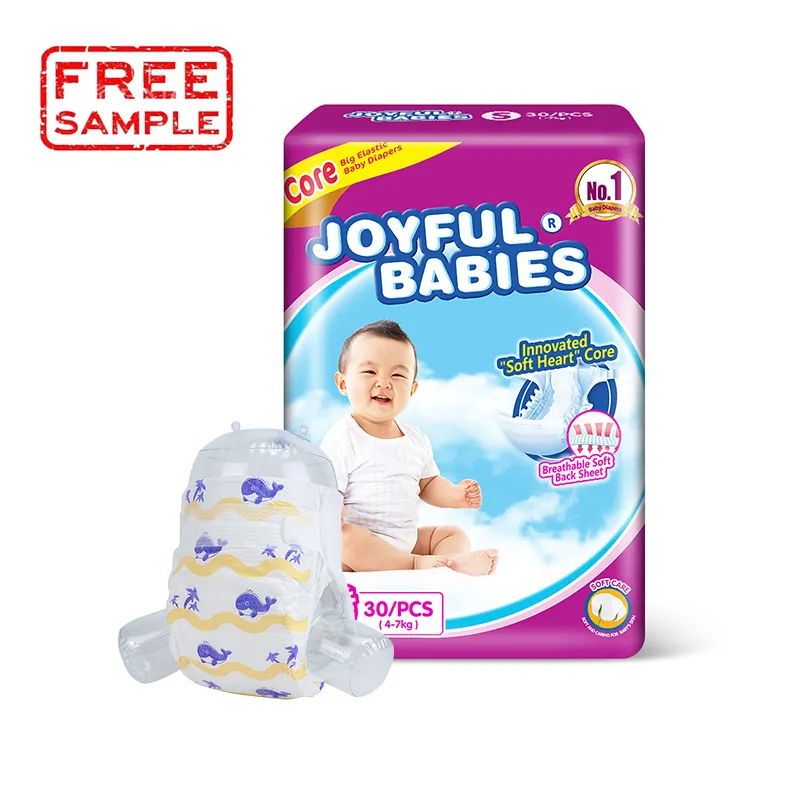 Joyful Babies OEM koreanische Baby windeln Großhandel Bio Einweg große Bulk Baby windeln