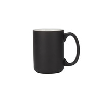 Mug en céramique personnalisé de 15 oz - Noir - Cadeau d'affaires américain - Tasse à café - Tasse magique à changement de couleur par sublimation