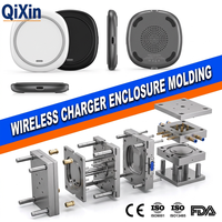 Boîtier de chargeur sans fil en PC+ABS ultra-mince avec positionnement de la bobine et dissipation thermique – Fournisseur de services de moulage pour plaques de charge