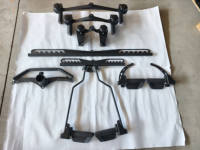 Accessoire de tirage dorsal réglable, barre de triceps pour entraînement de force, poignées pour exercices de tirage dorsal et de pression