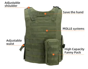 Multifunctional Tactical Gear Equipment Supplies Black Security Tactical Vest For Sale