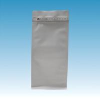 Kantong Kopi Kertas Kraft Putih yang Dapat Ditutup Kembali dengan Katup, Segel 8 Sisi, Gusset, Kemasan Biji Kopi 250g/500g/1000g