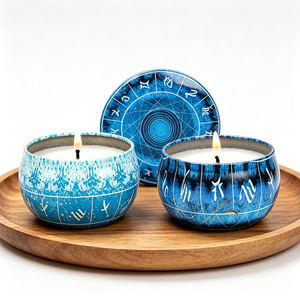 Tranquil Candle Packaging Oval Holder Natural Essence Promotion Crafted <b>Range</b> Display Boutique Refined Collection - Product Image 1