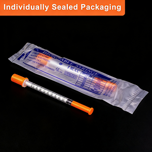 <span class=keywords><strong>Jeringas</strong></span> <span class=keywords><strong>de</strong></span> Insulina Ultrafinas <span class=keywords><strong>de</strong></span> 31G, 0.5ml 1ml, Desechables y Estériles, Inyección sin Dolor, 100 Unidades/Caja, Uso Veterinario - Product Image 3