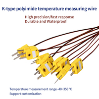 Termopar Tipo K SMPW-K-M con Conector de Poliimida y Junta de Soldadura 350 ℃   Resistente a Altas Temperaturas