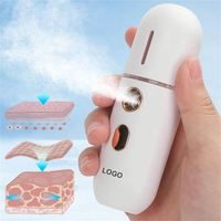 Mini Vaporisateur Facial Portable Rechargeable à Brume Nano Hydratation Profonde Ultrasonique Alimenté par USB en Plastique pour Beauté, Voiture et Extérieur